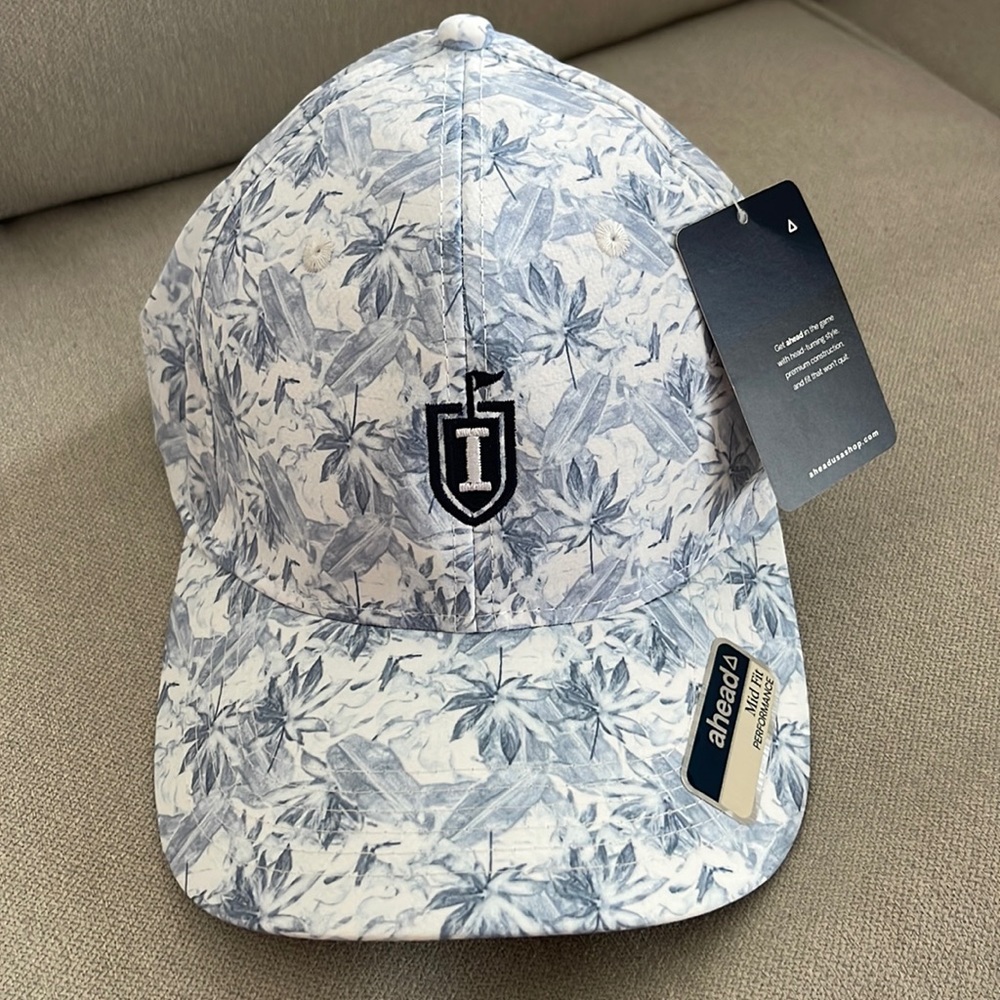 Blue print performance golf hat